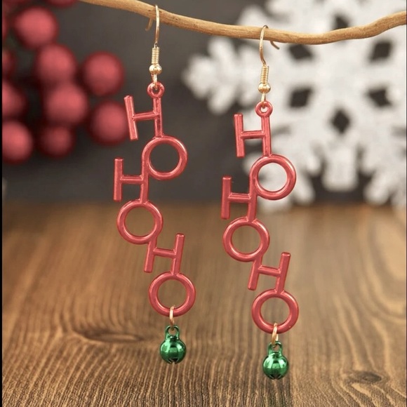 Ho Ho Ho Christmas Earrings - Picture 2 of 8